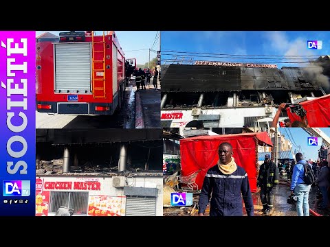 Incendie dévastateur au supermarché Exclusive de Yoff