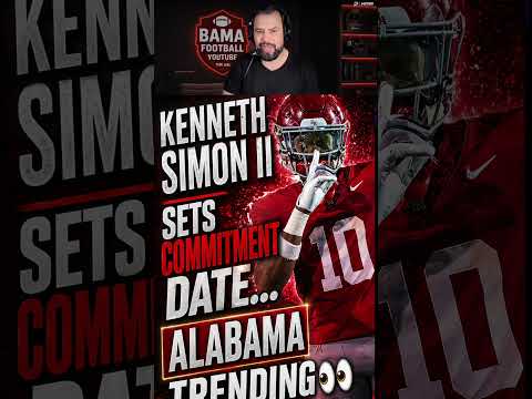 🚨 Kenneth Simon II Locks In Commitment Date… Alabama the Pick?