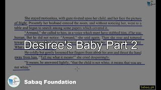 Desiree's Baby Part 2