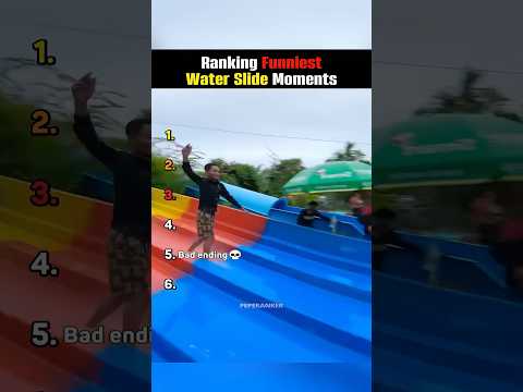 ranking FUNNIEST water slide moments #USA