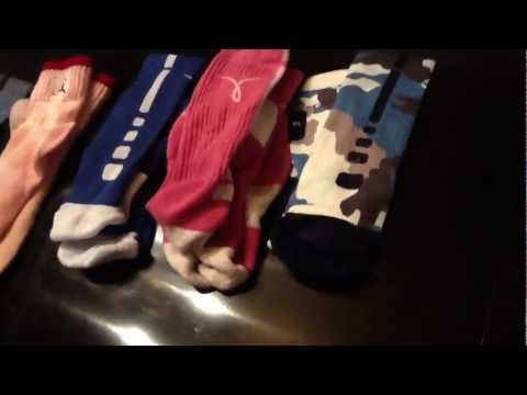 CuStom Nike elite socks breast cancer galaxy camo...