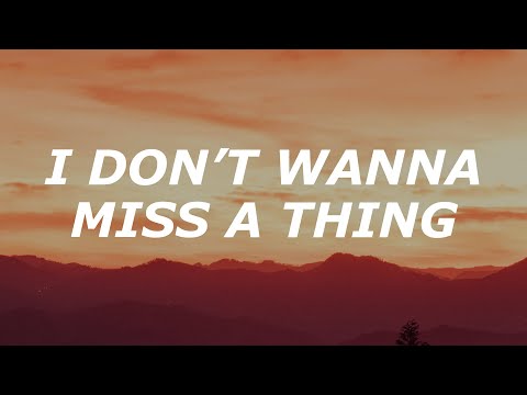 Jamie Miller - I Don't Want To Miss A Thing (Lyrics)