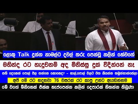 ආර්ථිකය හදන හැටි කියන්න ආ නාමල්ට - නලින් හේවගේ දවල් තරු පෙන්වයි