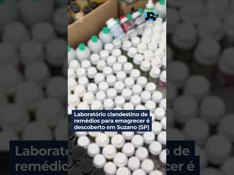 Laboratório clandestino de medicamentos para emagrecer é descoberto SP |#Shorts #JornalDaRecord