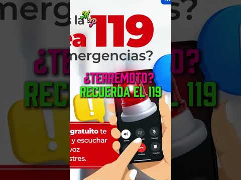 LÍNEA 119: CONTACTA CON TU FAMILIA TRAS UN SISMO O EMERGENCIA