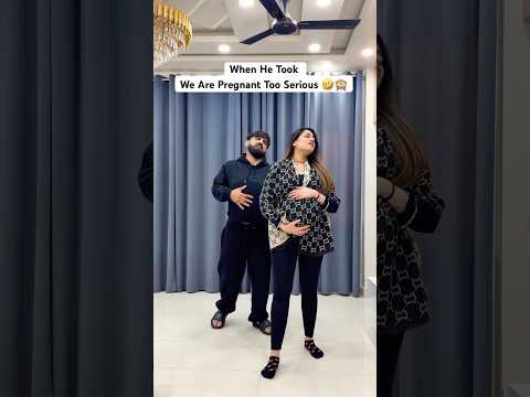 We Are Pregnant 🤣🙈 #rajatswati #funny #pregnancy #trendingonshorts #comedy