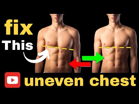 How to fix Uneven Chest shape. Best Exercise for uneven chest at home. chest muscle imbalance.