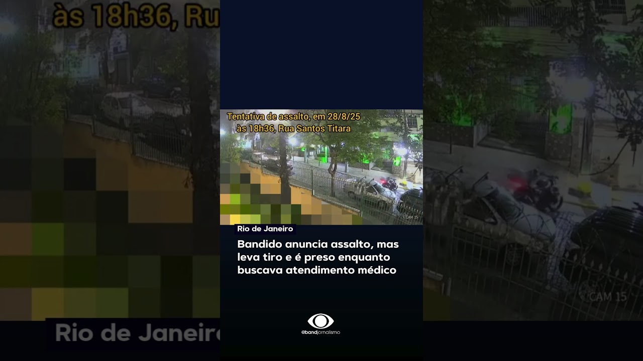 Bandido anuncia assalto, mas leva tiro e é preso enquanto buscava atendimento médico