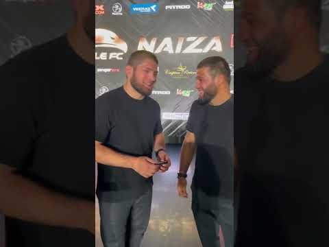 Chatting with my brother Shamil Zavurov before #EagleFC49