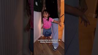 Le preparamos un habitación de Mickey Mouse a Isabella😱