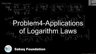 Problem4-Applications of Logarithm Laws