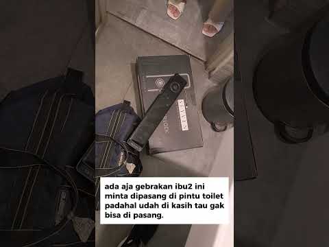 Pertama kali nya pasang smart door lock di pintu toilet👀