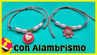 🤩Pulseras de hilo con Cuentas📿Fáciles de hacer