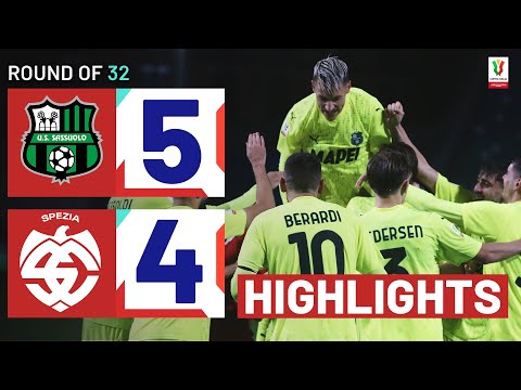 SASSUOLO-SPEZIA 5-4 AP | HIGHLIGHTS | Sassuolo claim tough win | Coppa Italia Frecciarossa 2023/24