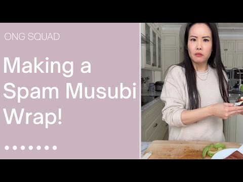 Making a Spam Musubi Wrap!