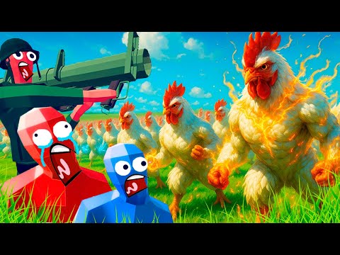 LA GUERRA MUNDIAL DE LOS POLLOS | TOTALLY ACCURATE BATTLE SIMULATOR