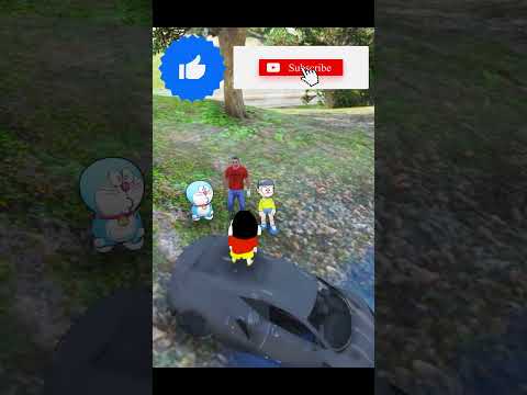 Shinchan😂 & Doraemon💖 Got Destroyed😱💣 Car💸 #dominator_yt  #gta5telugu #shorts #gta5shorts #shinchan