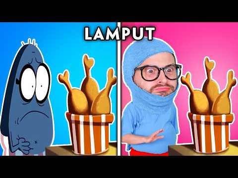 Lamput and KFC Fried Chicken - Compilation of Lamput's Funniest Scenes | Lamput In Real Life