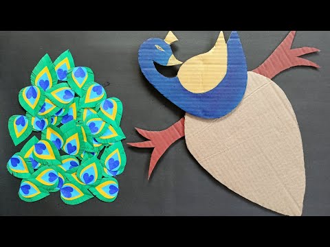 Beautiful Peacock Wall Hanging/Paper Craft For Home Decoration/Best Wall Decor Idea/Cardboard Craft