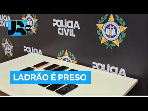 Ladrão é preso por roubar cem celulares em quatro <strong>meses</strong> no Rio de Janeiro