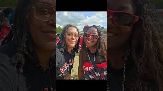 Maggie T meeting with fans at the Atlanta Falcons 404 day event