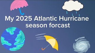 My 2025 Atlantic Hurricane season forcast #2025hurricaneseason
