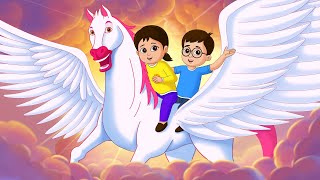 उड़ मेरे घोड़े उड़ उड़ उड़ - Ud mere gode ud ud ud + Many More Hindi Rhymes - Fun For Kids TV