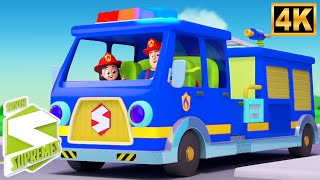 ล้อรถดับเพลิง 🚒 เพลงการ์ตูนสำหรับเด็ก | Super Supremes Thailand