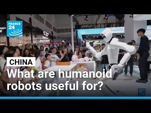 YouTube video thumbnail:  China Aims to Lead in AI and Robotics at Beinjing World Robot Conference