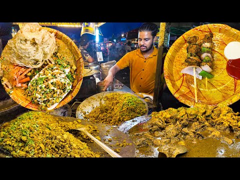 Egg Burji Parotta 🤤👌| Pakka Hyderabadi Street Food in Madhapur | @StreetFoodCatalog