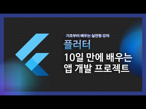 [강의 미리보기] 10일 만에 배우는 플러터: 초보자를 위한 실전 앱 개발 프로젝트