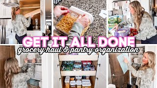 GET IT ALL DONE // Grocery Haul & Pantry Organization