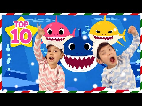 [🏆TOP10] Winter Baby Shark | Best Baby Shark Songs ONLY | Animal Song | Pinkfong Songs for Kids