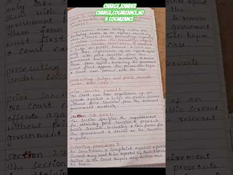 Charge,joinder of charge,cognizance and difference b/w cognizance and non cognizance under Bnss 2023