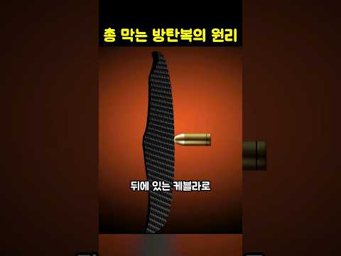 방탄복이 총알을 막는 원리