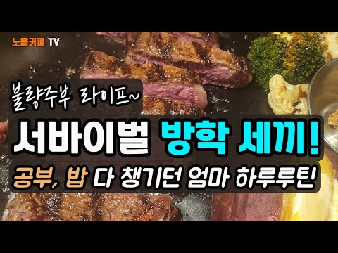 공부, 밥 다 챙기기 위한 방학 집밥원칙! 공부를 위해 에너지를 아끼는 법~ 요리는 잘 못해서 '이정도'를 규칙으로 했어요.🏡