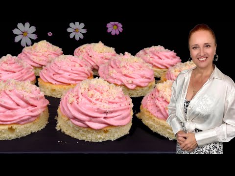 🍓ТАЮЩИЕ ПИРОЖНЫЕ с заварным клубничным кремом Исчезут за 1 минуту десерт с клубникой Люда Изи Кук