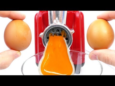 EXPERIMENT: MEAT GRINDER VS EGGS