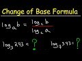 Evaluating Logarithms with the Change of Base Formula