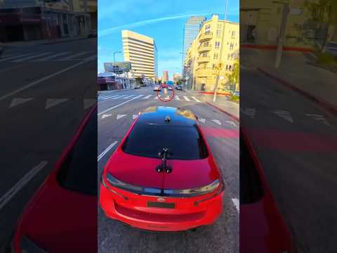 Car Almost Hit A Person And Honked At The Police (@WANTED_F3x)