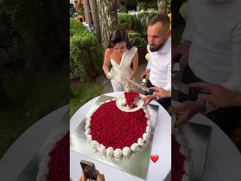 Ксения Бородина и Николай свадебный торт