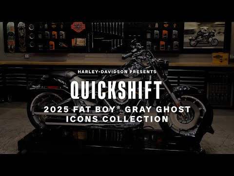 2025 Harley-Davidson Fat Boy Gray Ghost Icons Collection Overview | QuickShift