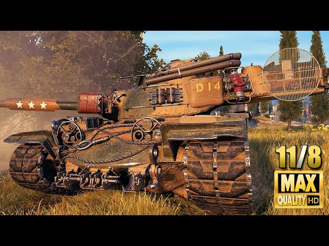 T110E5  Big numbers on map Abbey   World of Tanks