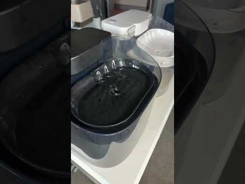 The VEWO Dog Water Fountain holds 11 liters total, with a deep drinking basin made for larger dogs