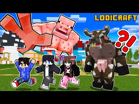 SURROUNDED by ALL Giant Animals in Minecraft ( Tagalog )