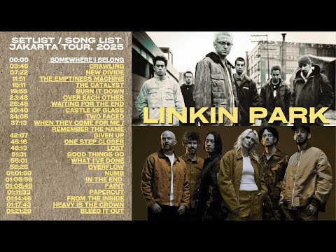 Linkin Park Setlists / Song Lists Jakarta Tour 2025 #linkinpark #music #concert