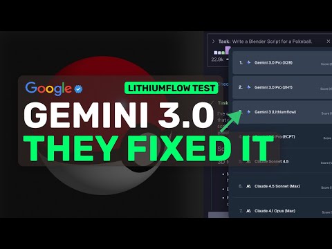 Gemini 3.0 Pro (Lithiumflow & Orionmist - Tested): This Checkpoint of Gemini 3 is PRETTY GOOD!