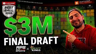 LAST CHANCE! DraftKings Best Ball Draft for $3 MILLION