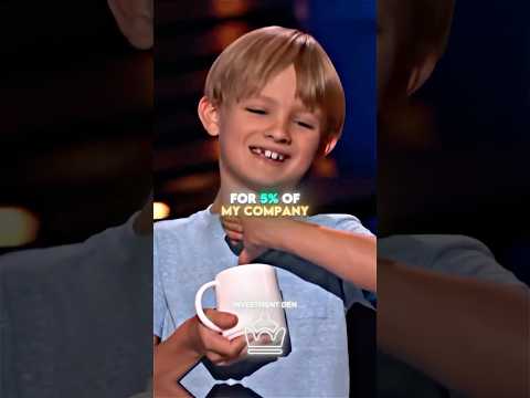Brilliant 8-Year-Old Entrepreneur Unveils Children's Coffee Beverage! #sharktank #shorts