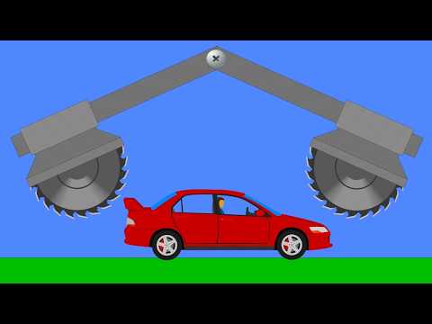 Cars vs Gears Extreme Car Crashes - Phun Algodoo Moments